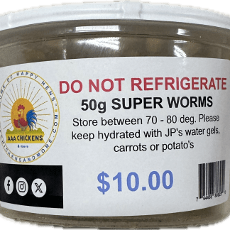 50 g of super worms