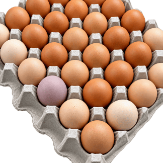 1-flat (30) FARM FRESH CAGE, FREE EATING EGGS