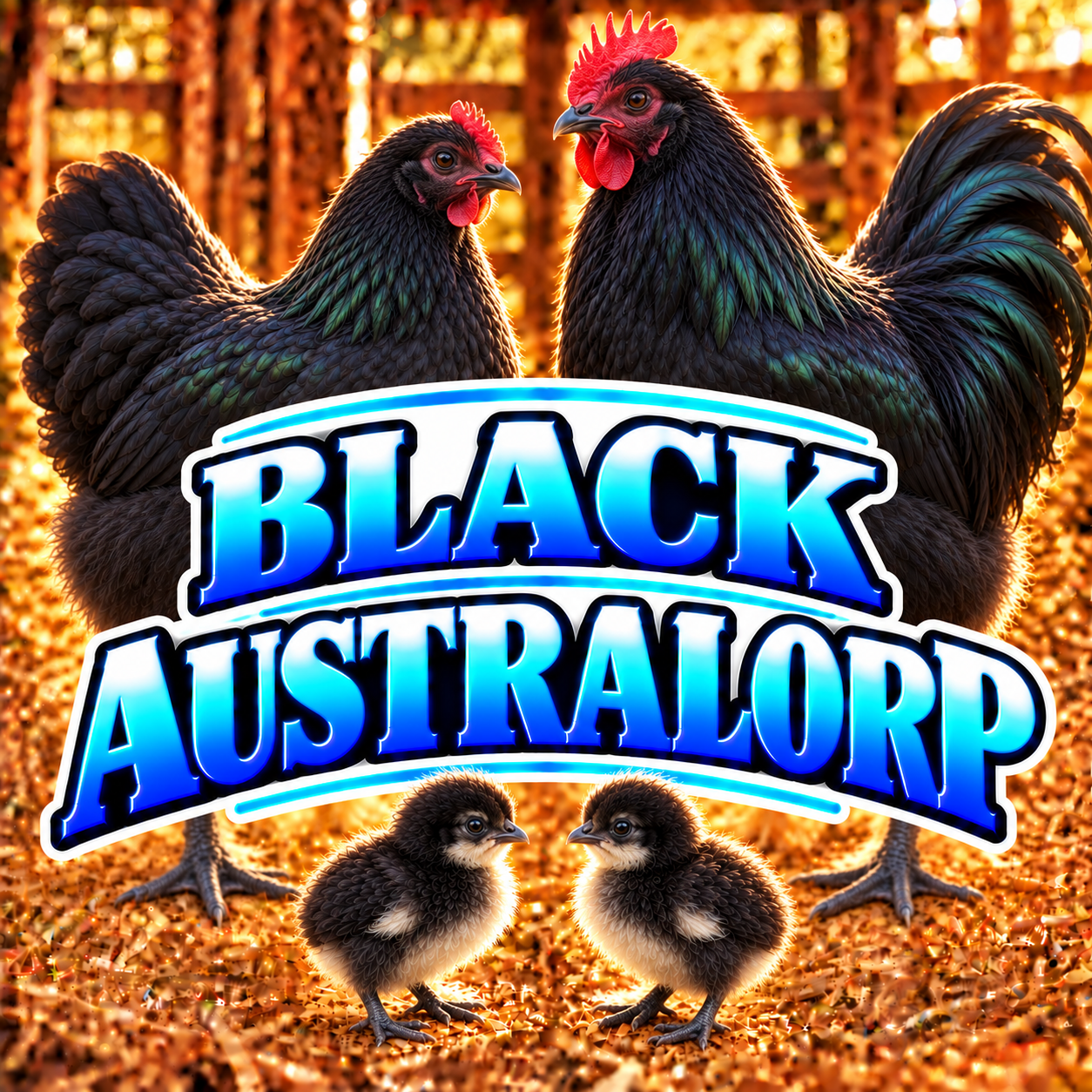 (21) BLACK AUSTRALORP — pre-Order chick