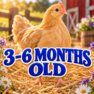 3-6 MONTHS ready to lay