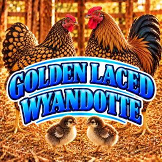 (12) GOLDEN LACED WYANDOTTE-pre-order chicks